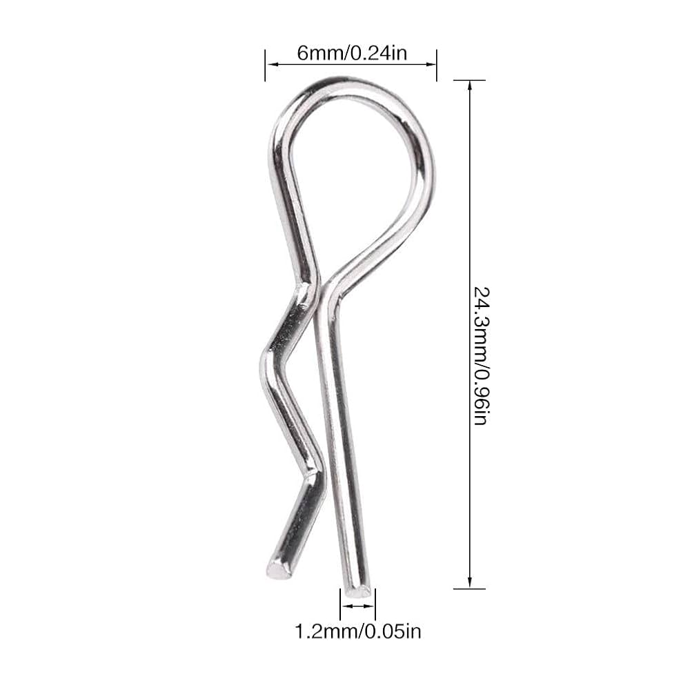 HobbyPark 金属ボディピンクリップ　１/１０ＲＣカー適用（５０個入れ） 2zzhgl6 Amazon | RC ボディクリップピン、アルミ合金プル部分 RC カー